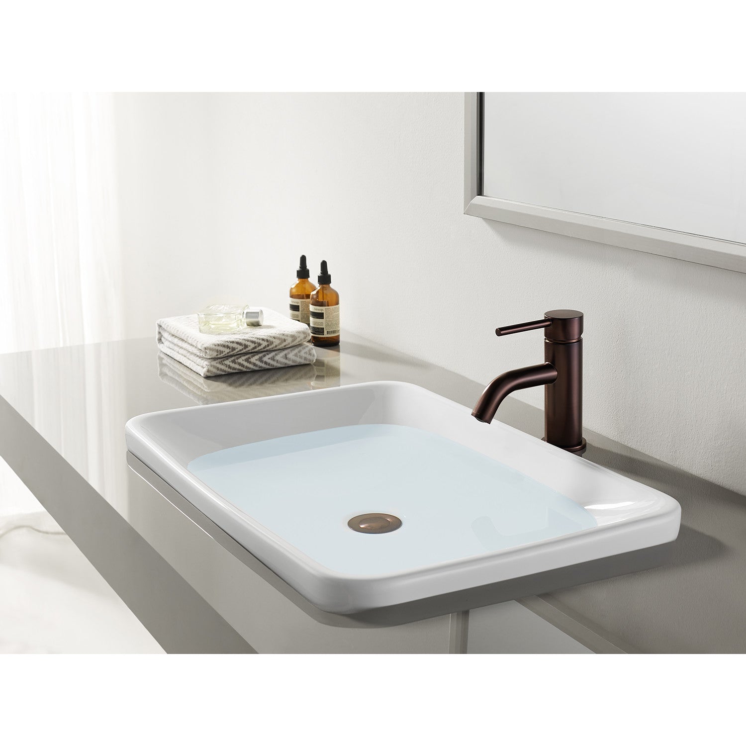 Kingston Sona LS8225DL - Concord One-Handle 1-Hole Bathroom Faucet with Push Pop-Up Drain, Oil Rubbed Bronze — thumbnail 2